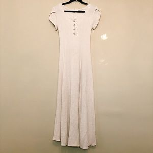 Vintage white maxi dress M